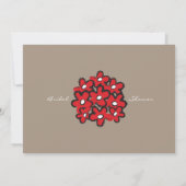 Cute Cartoon Wedding Bride Daisies Vrijgezellenfee Kaart (Achterkant)