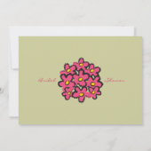 Cute Cartoon Wedding Bride Daisies Vrijgezellenfee Kaart (Achterkant)