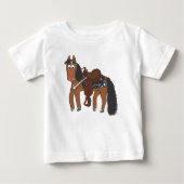 Cute Cartoon Western paard (Voorkant)