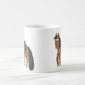 Cute Cartoon Western paard Magische Mok (Center)