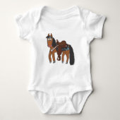 Cute Cartoon Western paard Romper (Voorkant)