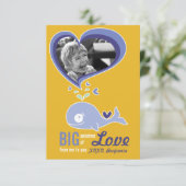Cute Cartoon Whale Classroom Valentijn Foto Kaart (Staand voorkant)