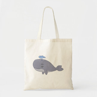 Cute Cartoon Whale Tote Bag