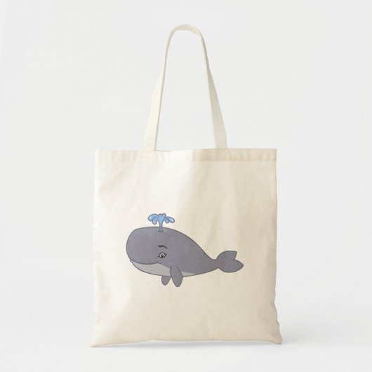 Cute Cartoon Whale Tote Bag (Voorkant)