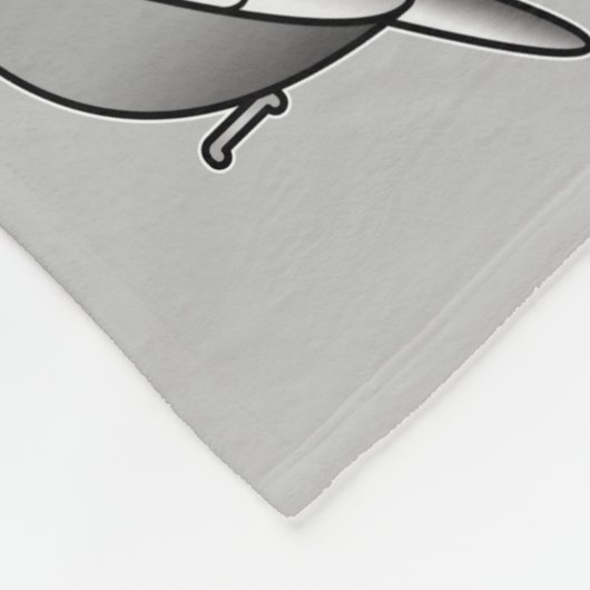 Cute Cartoon Whiteface Cockatiel Birds Pattern Fleece Deken (Hoek)