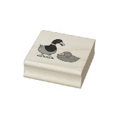 Cute Cartoon Wilde Eenden Paar Rubberstempel (Stempel)