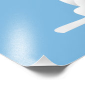 Cute cartoon wolkenpatroon foto afdruk (Hoek)