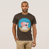 Cute Cartoon Writing Big T-Shirt (Voorkant volledig)