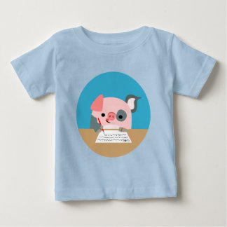 Cute Cartoon Writing Pig Baby Apparel
