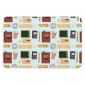 Cute Cartoon Writing Tools Deluxe Mega Magnet Magneet (Horizontaal)