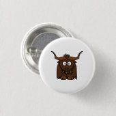 Cute Cartoon Yak Ronde Button 3,2 Cm (Voorkant /achterkant)