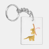 Cute Cartoon Yawning Thylacine Acrylnet Magnet Sleutelhanger (Voorkant Links)