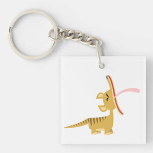 Cute Cartoon Yawning Thylacine Acrylnet Magnet Sleutelhanger