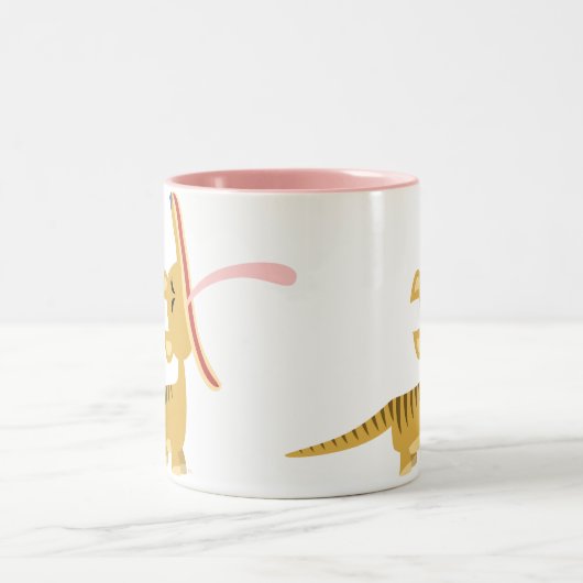 Cute Cartoon Yawning Thylacine Mok (Center)