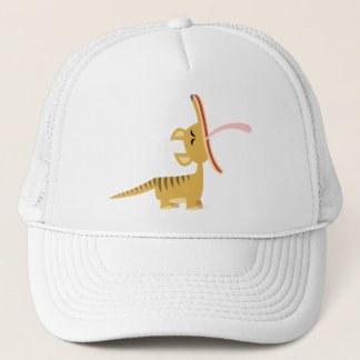 Cute Cartoon Yawning Thylacine Pet