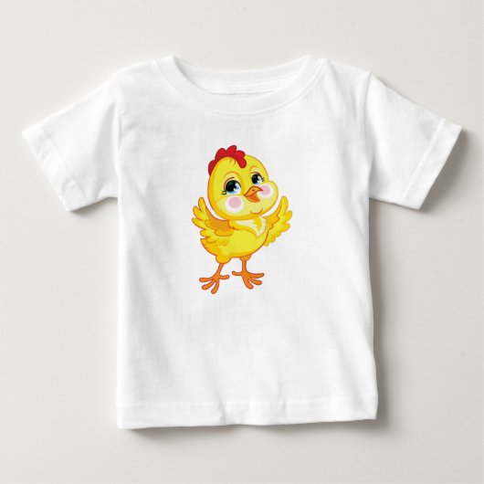 Cute cartoon yellow chicken (Voorkant)