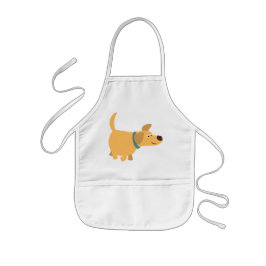 Cute Cartoon Yellow Labrador Children Schort