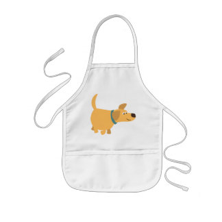 Cute Cartoon Yellow Labrador Children Schort