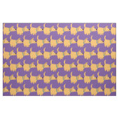 Cute Cartoon Yellow Labrador Fabric Stof (Fat Quarter)