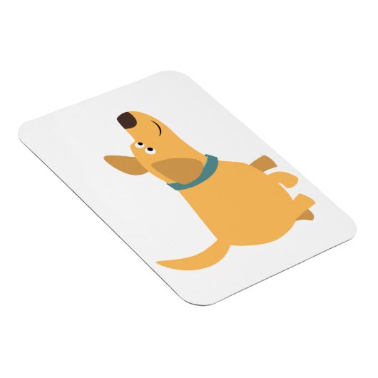 Cute Cartoon Yellow Labrador Flexible Magnet Magneet (Rechterzijde)