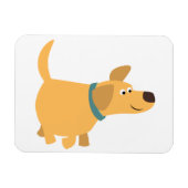 Cute Cartoon Yellow Labrador Flexible Magnet Magneet (Horizontaal)