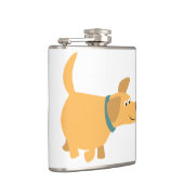 Cute Cartoon Yellow Labrador Hip Flask Heupfles (Rechts)