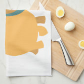 Cute Cartoon Yellow Labrador Kitchen Towel Theedoek (Quarter Fold)