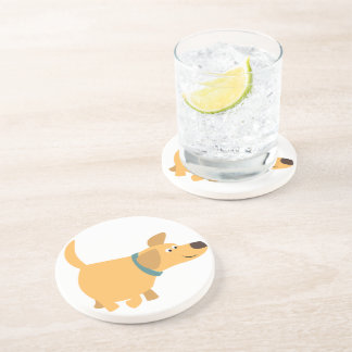 Cute Cartoon Yellow Labrador Onderzetter