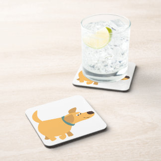 Cute Cartoon Yellow Labrador Onderzetters Set