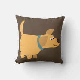 Cute Cartoon Yellow Labrador Pillow Kussen