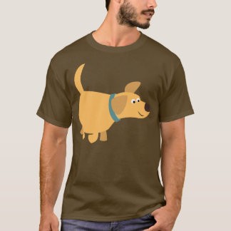 Cute Cartoon Yellow Labrador T-Shirt