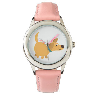 Cute Cartoon Yellow Labrador Watch Horloge