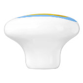 Cute Cartoon Yellow Rubber Ducky Swimming Kinder Keramische Knop (Zijkant)