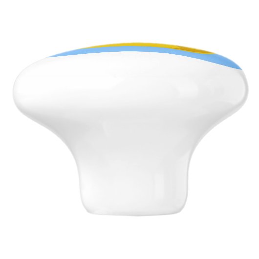 Cute Cartoon Yellow Rubber Ducky Swimming Kinder Keramische Knop (Zijkant)