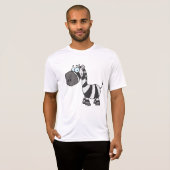 Cute Cartoon Zebra Funny Animal Character T-shirt (Voorkant volledig)