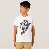 Cute Cartoon Zebra T-shirt (Voorkant volledig)