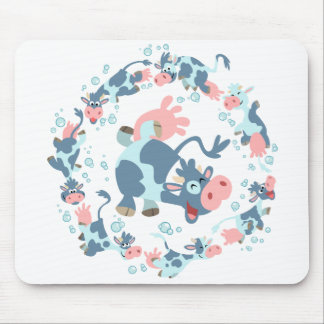 Cute Cartoon Zee Cows mousemat Muismat
