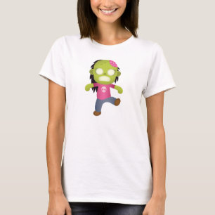 Cute Cartoon Zombie Girl T-shirt