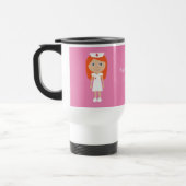 Cute Cartoon Zurse Red Hair Gepersonaliseerd Reisbeker (Links)