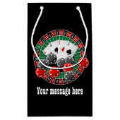 Cute Casino Gambling party Klein Cadeauzakje (Achterkant)