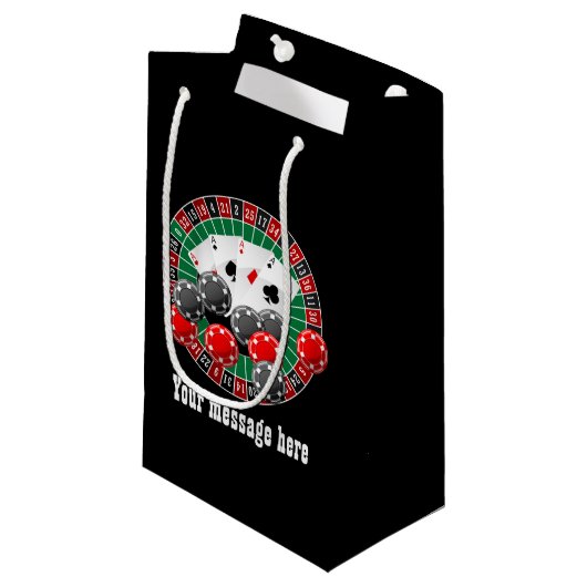 Cute Casino Gambling party Klein Cadeauzakje (Voorkant Gekanteld)