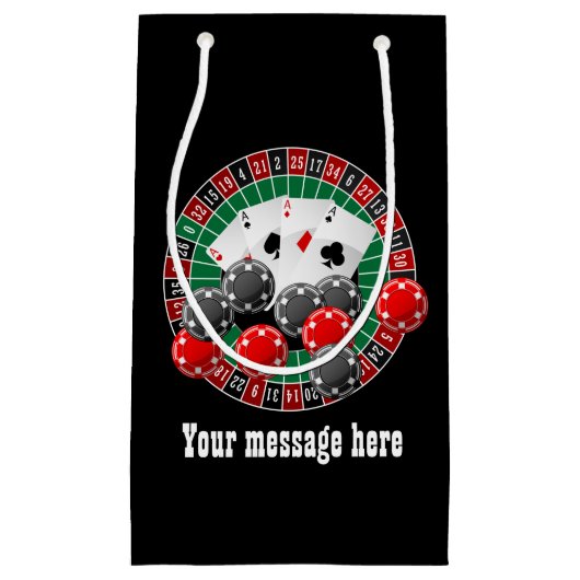 Cute Casino Gambling party Klein Cadeauzakje (Voorkant)