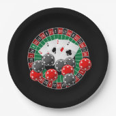 Cute Casino-kansspel Papieren Bordje (Voorkant)