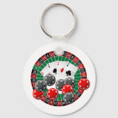 Cute Casino lovers Gambling Sleutelhanger (Voorkant)