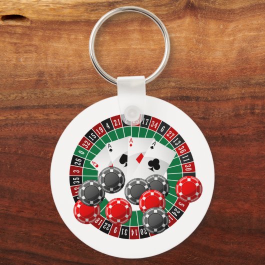 Cute Casino lovers Gambling Sleutelhanger (Voorkant)