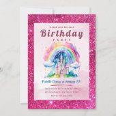 Cute Castle Meisjes Verjaardag Kaart (Voorkant)