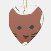 Cute Cat 2 Keramisch Ornament (Links)
