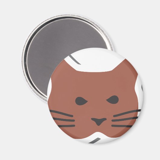 Cute Cat 2 Magneet (Voorkant / Achterkant)