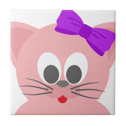 Cute Cat 3 Tegeltje (Voorkant)