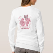 Cute cat 67 valentine t-shirt (Achterkant)